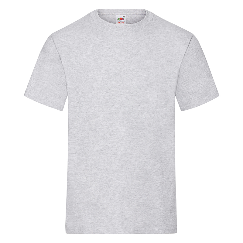 Тениска Fruit of the Loom HEAVY T Сив меланж Цвят