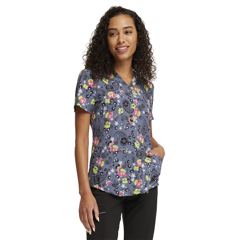 Медицинска туника CHEROKEE GENUINE CK662 принт Paisley Petals