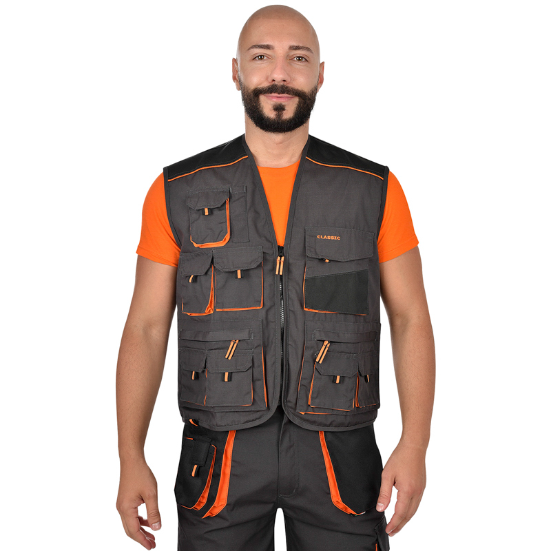 Летен работен елек BWOLF ATLAS Vest Тъмносив цвят