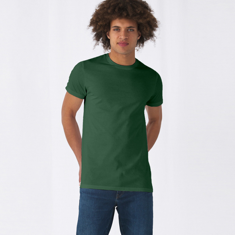 Тениска B&C collection #E150 Бутилково зелен цвят - Image 2