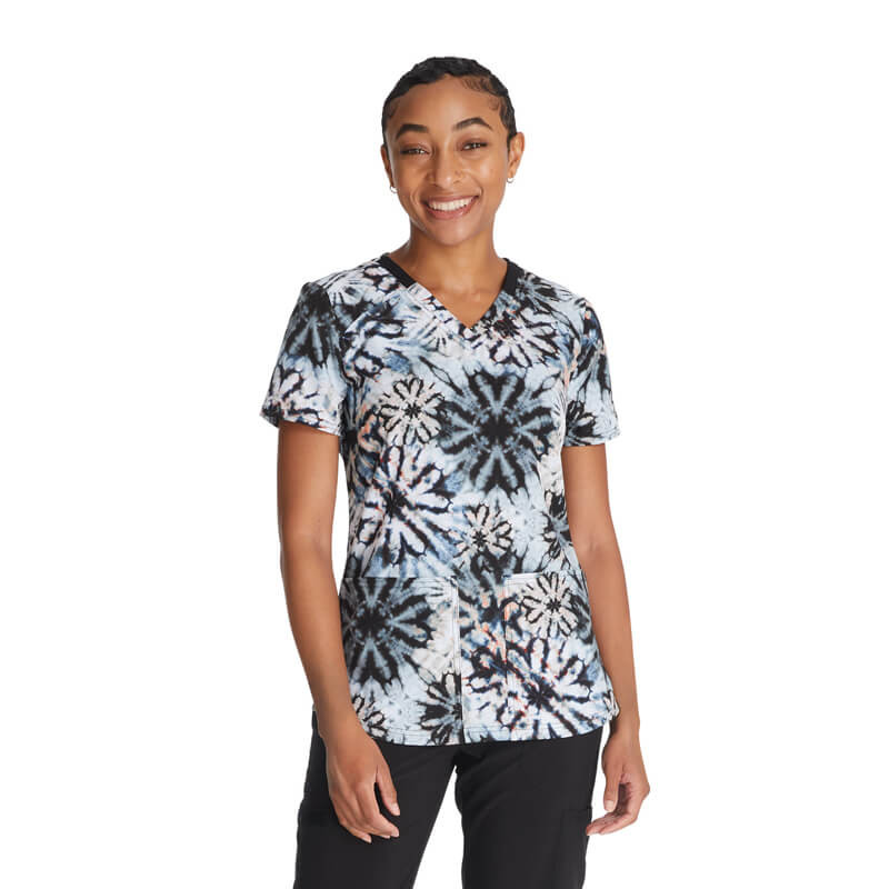 Медицинска туника Dickies DK876 принт Organic Tie Dye