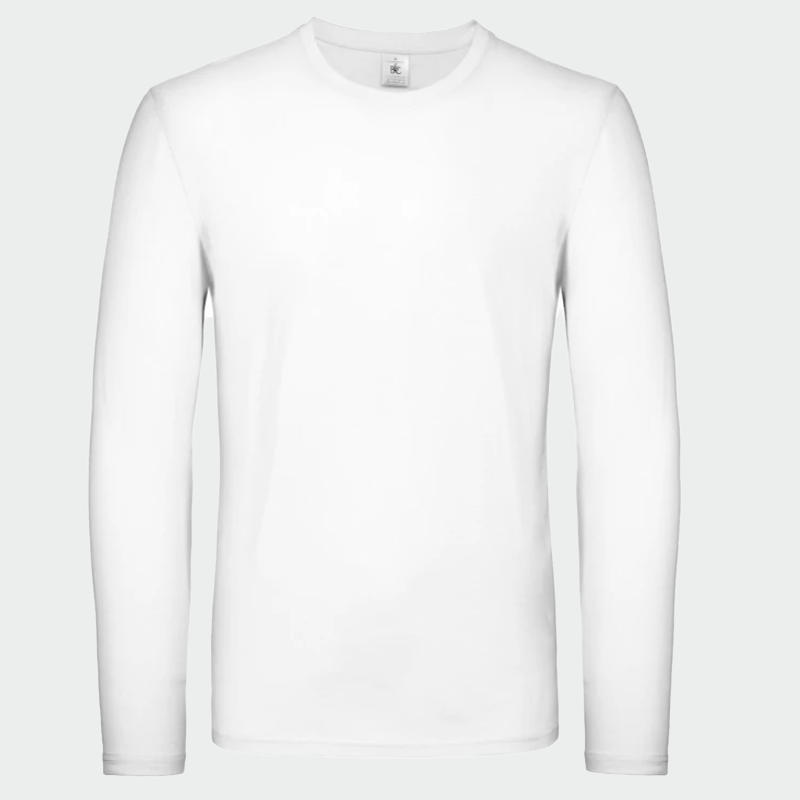 Блуза с дълъг ръкав B&C collection #E150 LSL Бял цвят