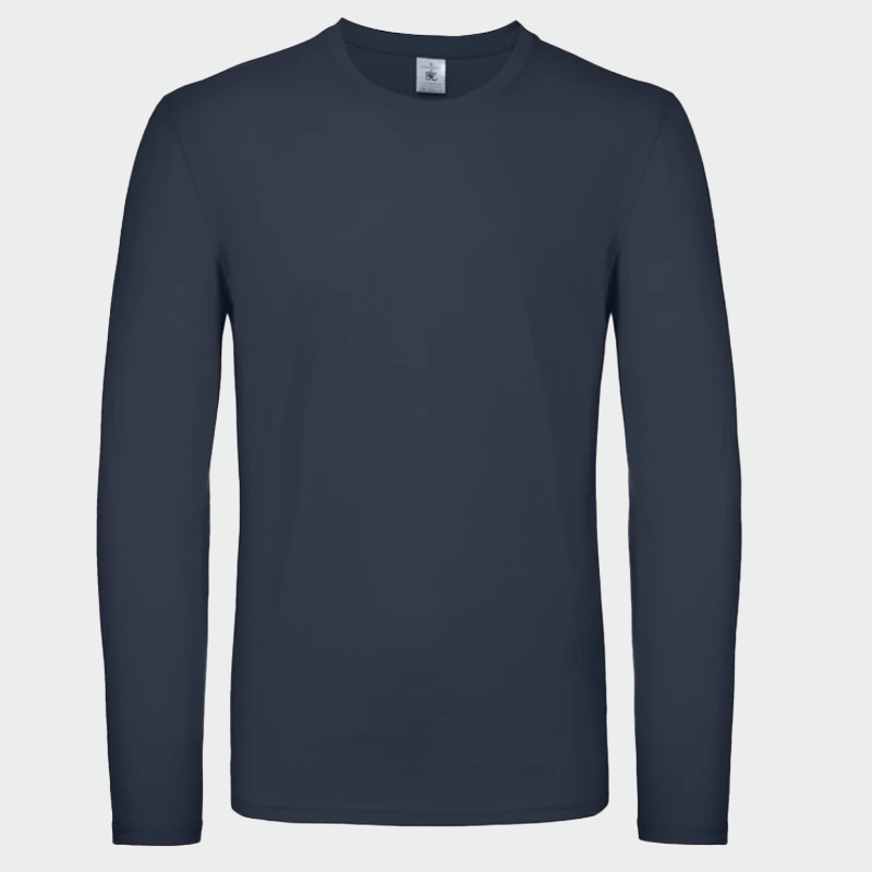 Блуза с дълъг ръкав B&C collection #E150 LSL Тъмносин цвят