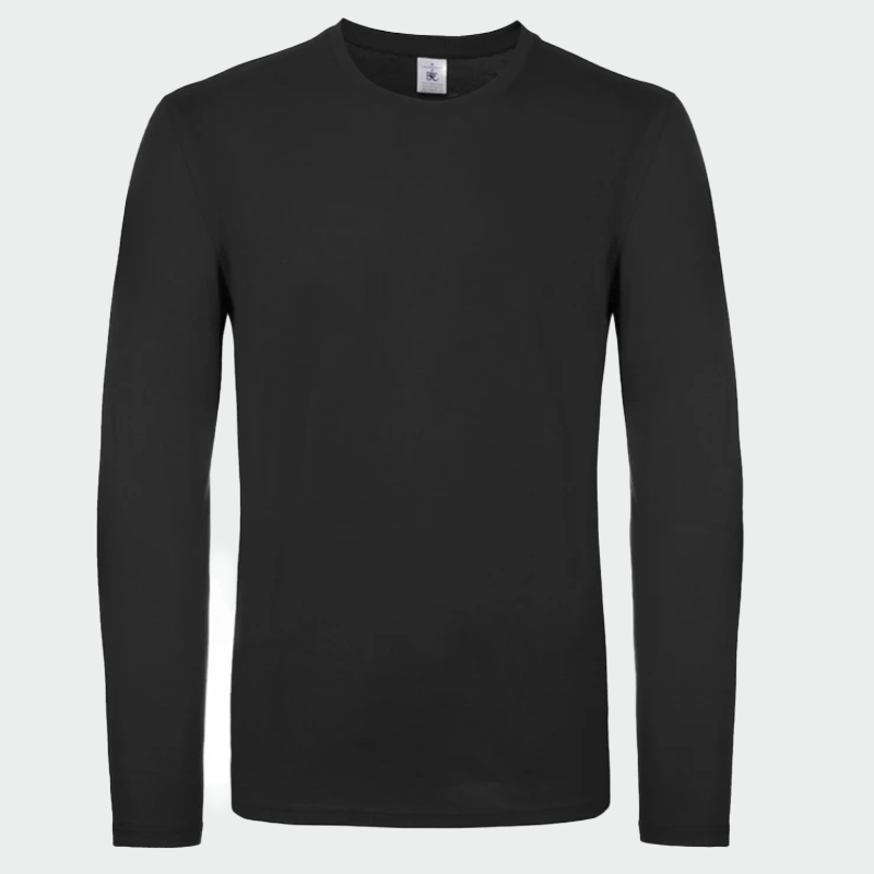 Блуза с дълъг ръкав B&C collection #E150 LSL Черен цвят