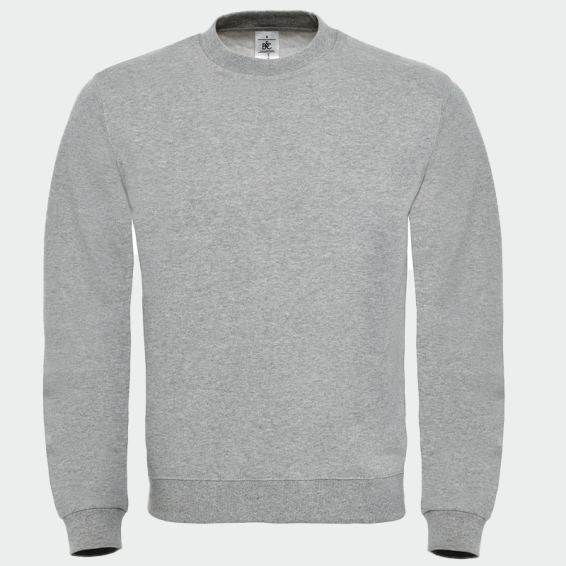 Блуза с дълъг ръкав B&C collection ID.202 Сив меланж цвят