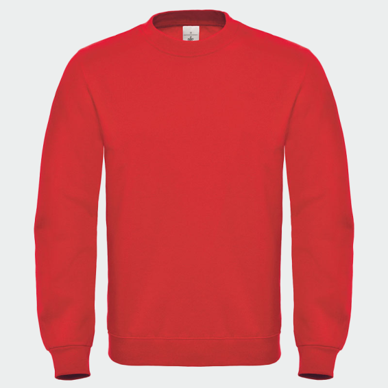 Блуза с дълъг ръкав B&C collection ID.202 Червен цвят