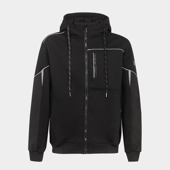 Суитшърт с цип BWOLF DAYTONA Hoodie Черен цвят