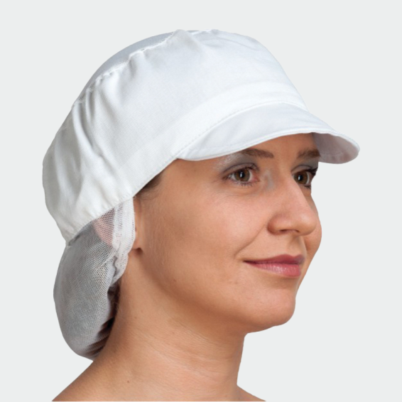 Готварска шапка PALLTEX THEIA Бял цвят