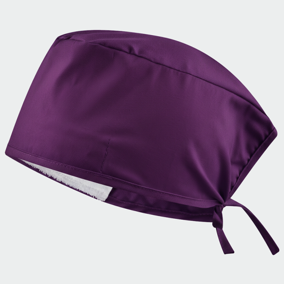 Медицинска шапка Bwell ADELINA Eggplant цвят