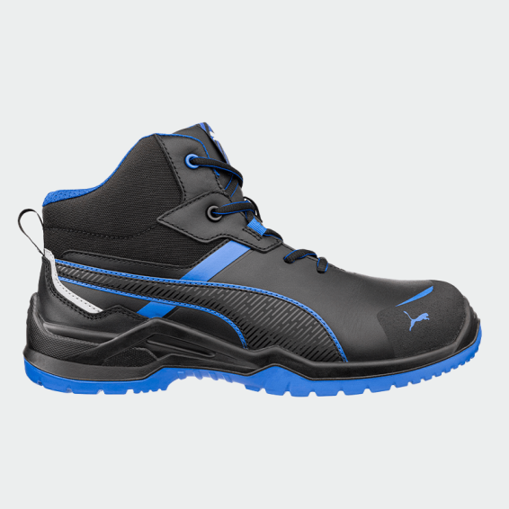 Високи работни обувки с бомбе Puma KRYPTON MID S3S Черен цвят