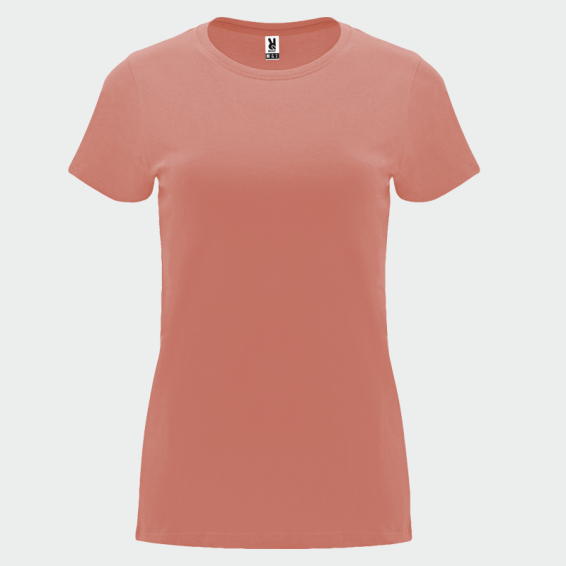 Дамска тениска Roly CAPRI Clay Orange цвят