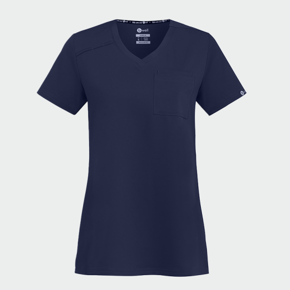 Медицинска туника Bwell AURELIA Tunic Тъмно син Тъмно син цвят