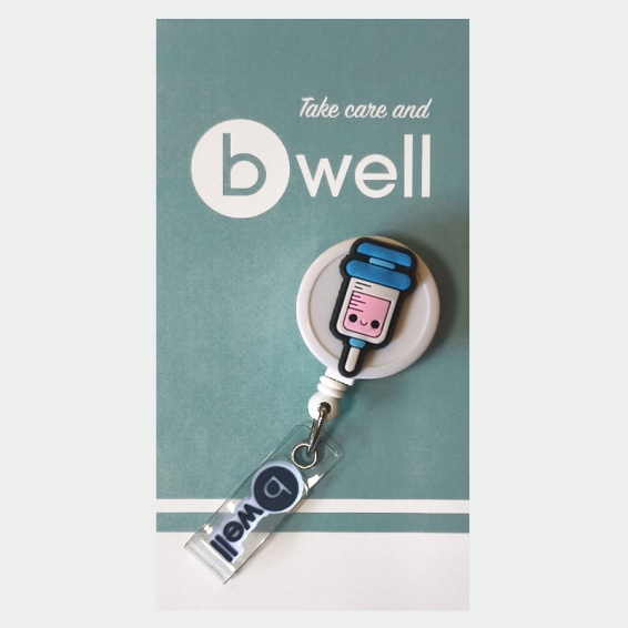 Държач за бадж Bwell BADGE Happymeter принт Happymeter