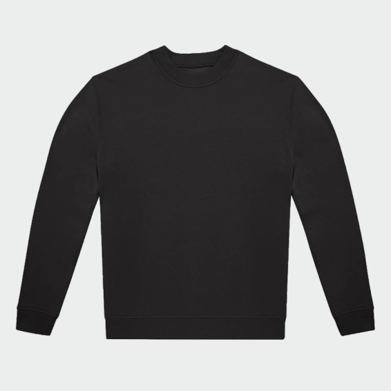 Блуза с дълъг ръкав B&C collection ID.222 Черен цвят