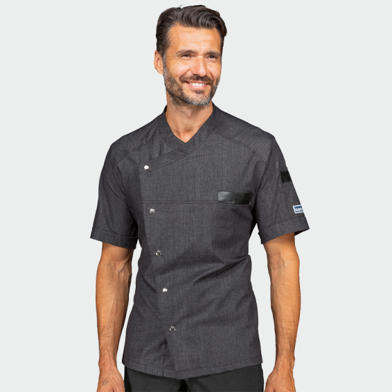 Готварска туника ISACCO ERICKSON Black Denim цвят