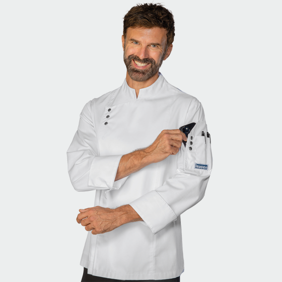 Готварска туника ISACCO MADRID L/S Бял цвят
