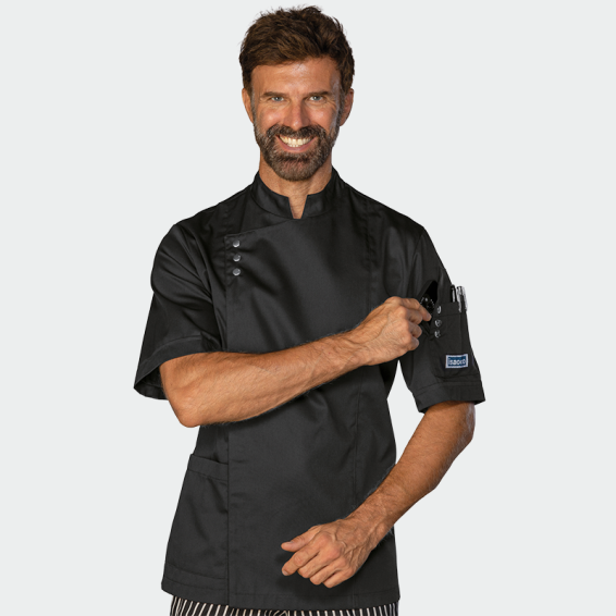 Готварска туника ISACCO MADRID S/S Черен цвят