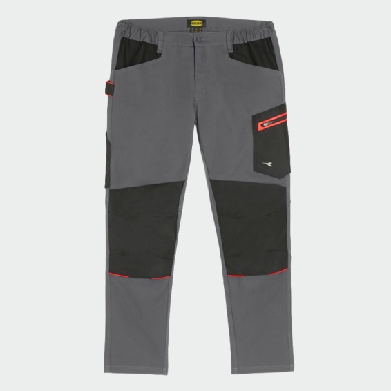 Летен работен панталон Diadora STRETCH PERFORMANCE 2.0 Сив цвят