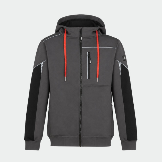 Суитшърт с цип BWOLF DAYTONA Hoodie Антрацит цвят