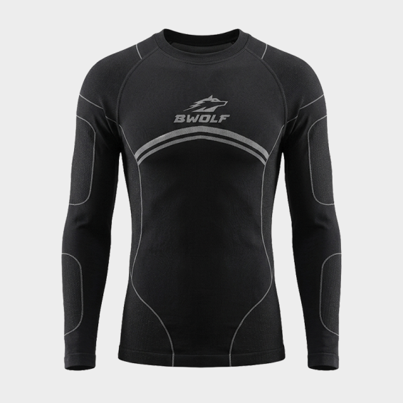 Термобельо BWOLF CYCLONE PRO Undershirt Черен цвят
