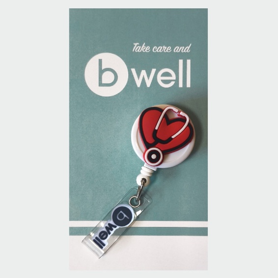 Държач за бадж Bwell BADGE принт Heart